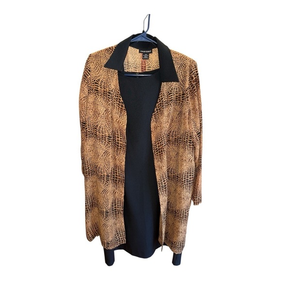 Courtenay Jackets & Blazers - Courtenay Black and Brown Checkered Blazer for Fall